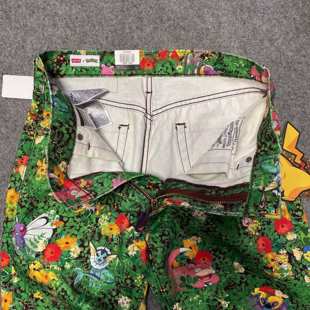 W31 定価15400円 リーバイス × ポケモン デニム ジーンズ 25周年記念 