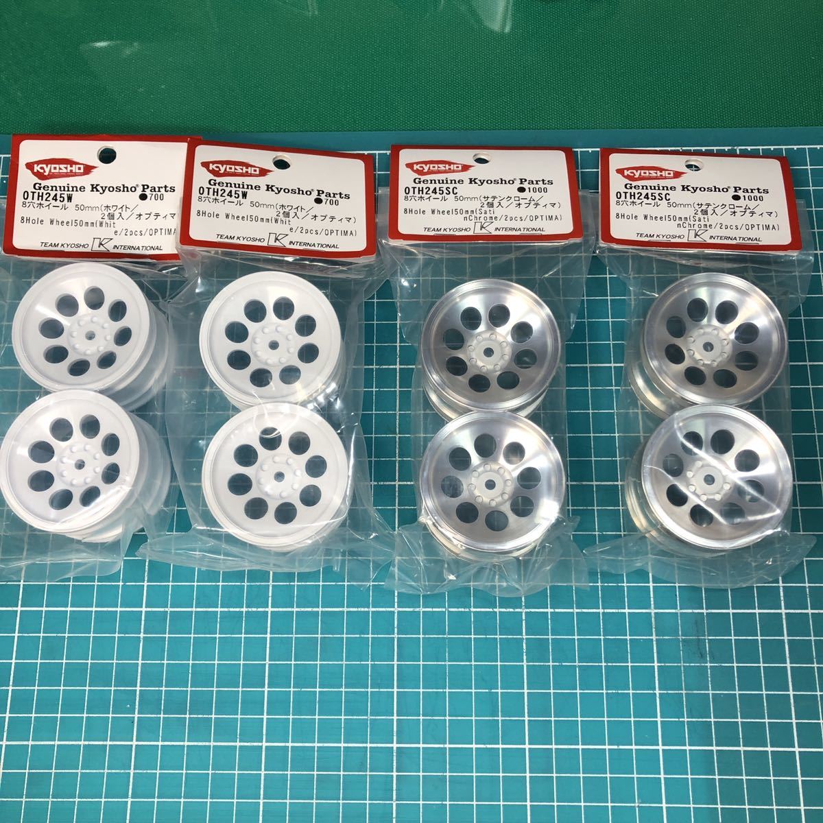 新品】京商 オプティマ・ターボオプティマ系 8穴ホイール 2種 各1台分  