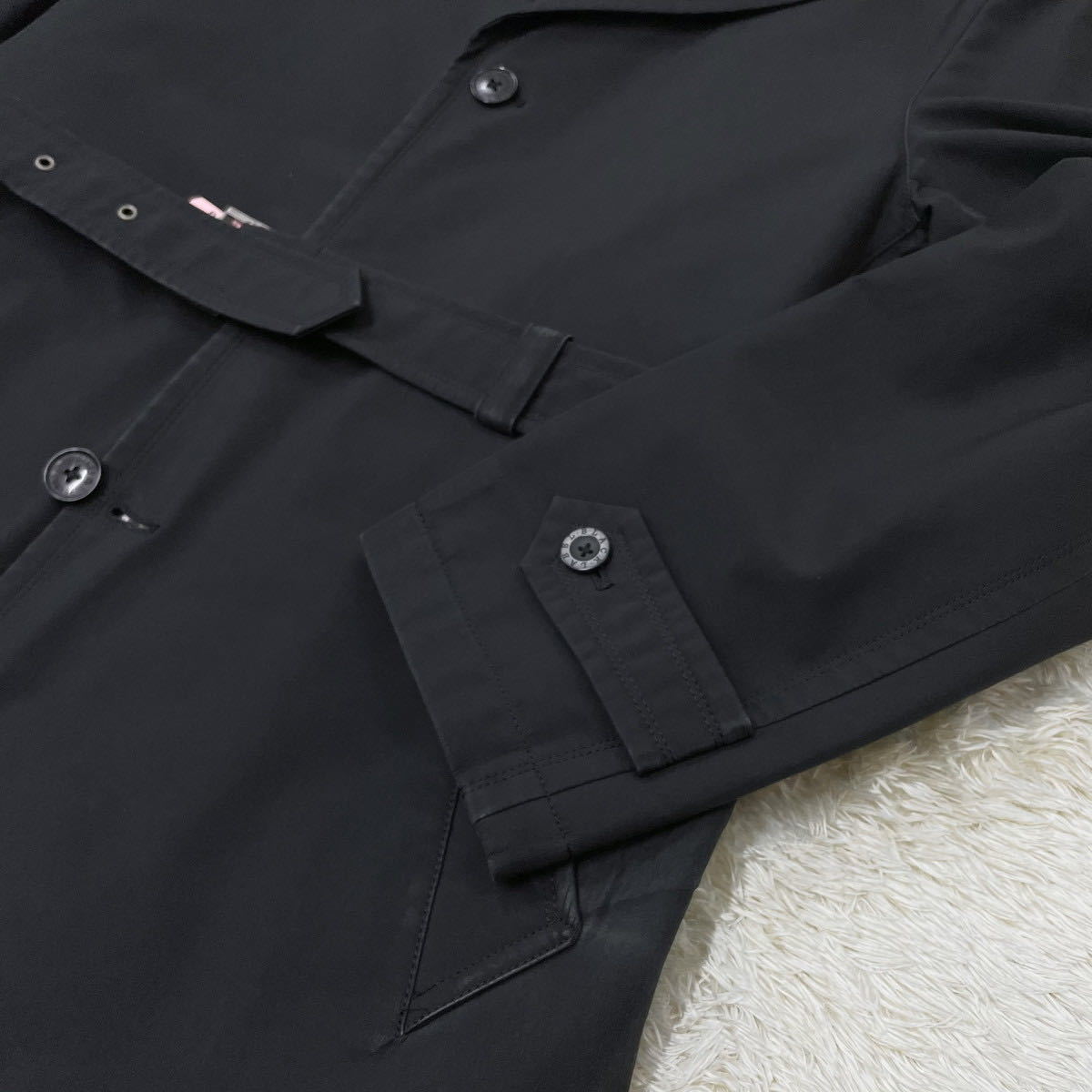 BURBERRY BLACK LABEL】定番の冬コーデ◎トレンチコート ライナー付き