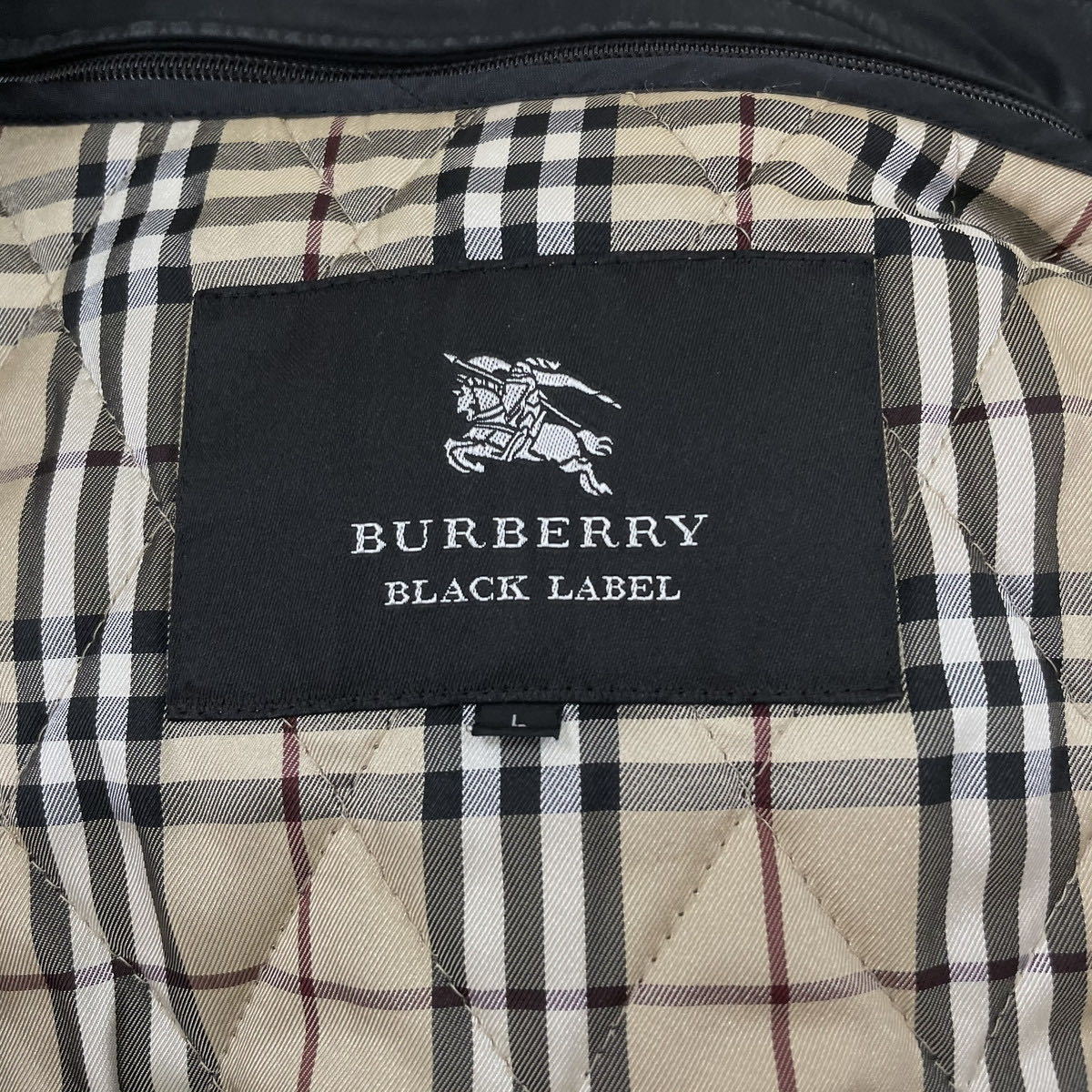 BURBERRY BLACK LABEL】定番の冬コーデ◎トレンチコート ライナー付き