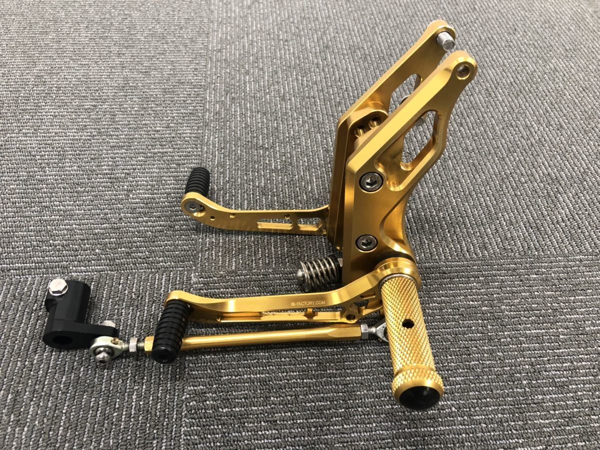 【高品質，本物保証】 ZRX1200 ZRX1100 ZRX1200DAEG Kファクトリー バックステップ ゴールド アルマイト 使用走行距離6 000ｋｍ程度 取扱説明書付き(カワサキ用)｜売買されたオークション情報、yahooの商品情報をアーカイブ カワサキ用