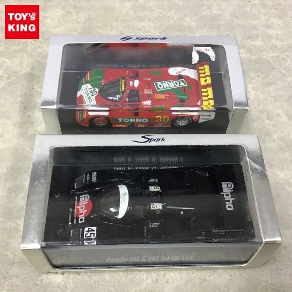 送料無料，大得価 1円 スパーク 1/43 ポルシェ962 C No.45 3rd LM 1990 ポルシェ962 No.30 Daytona 1989(おもちゃ、ゲーム)｜売買されたオークション情報、yahooの商品情報をアーカイブ公開 - オークファン その他