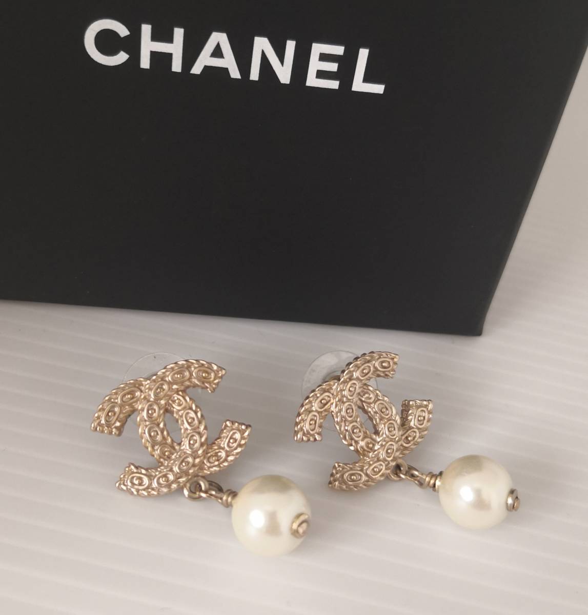 CHANEL　シャネル　COCO MARK ピアス　中古美品　0118017
