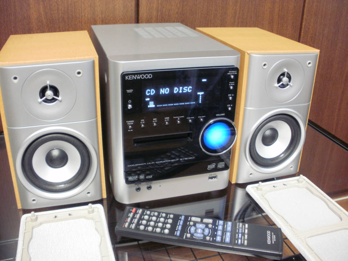 KENWOOD CD/USB/MDミニコンポ RMD-NDL100 （リモコン & スピーカー付き