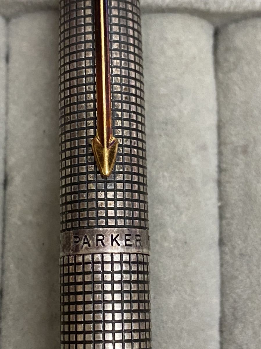 PARKER パーカー　万年筆　STARLING SILVER 14K PARKER パーカー STERLING SILVER スターリングシルバー 万年筆 750