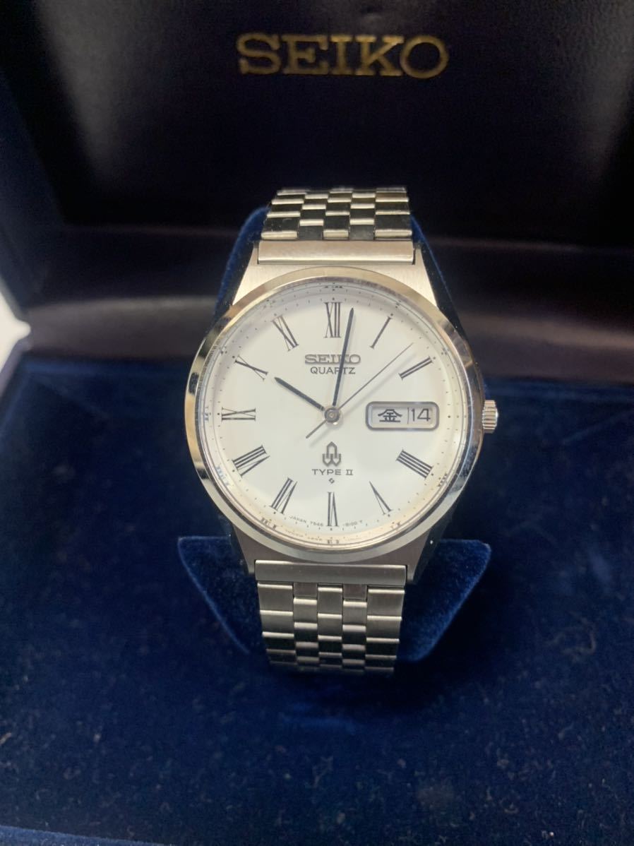 デッドストック級】SEIKO TypeⅡ 7546-8000 ローマンインデックス