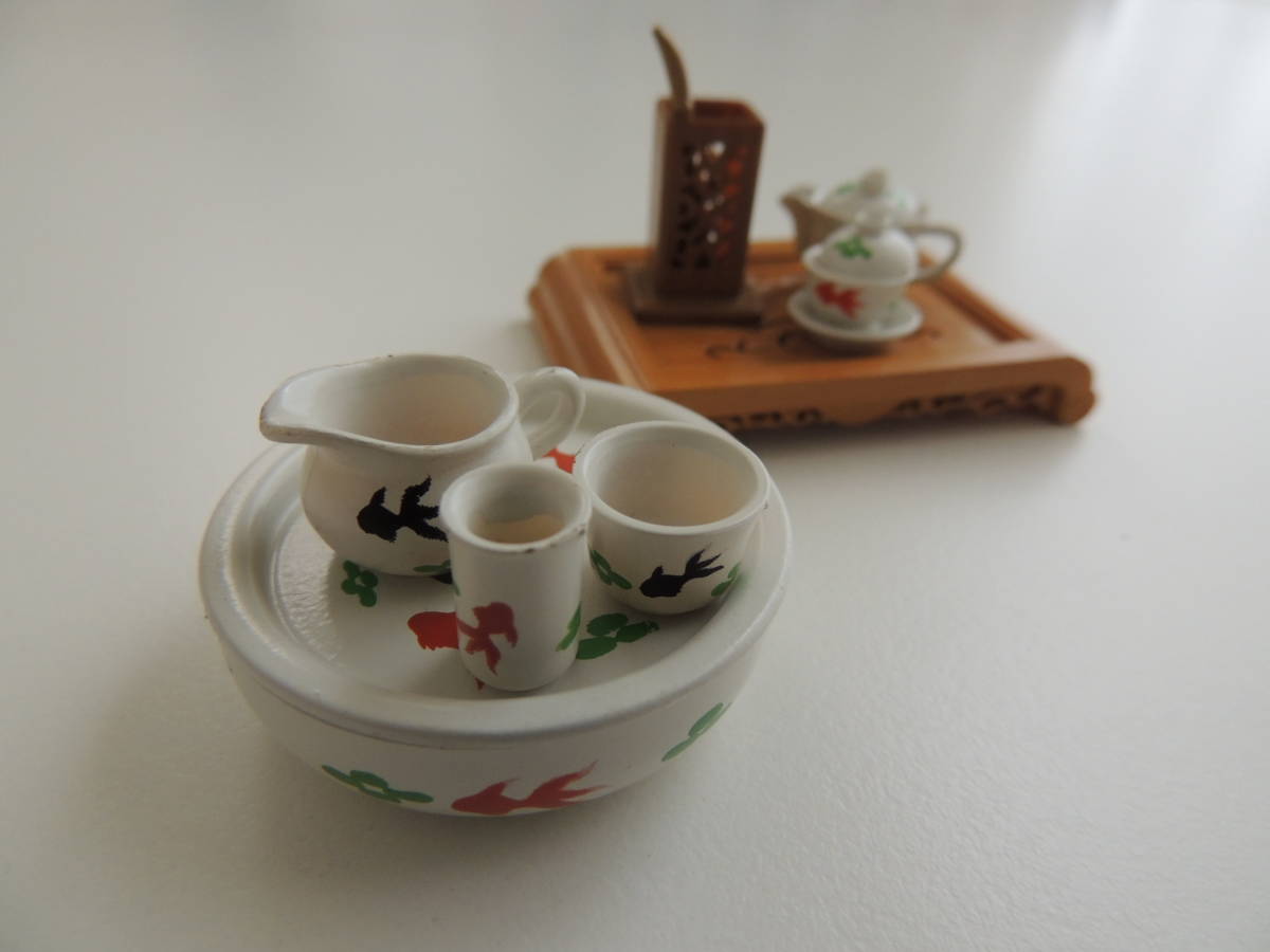 リーメント☆おとぎの国の食器たち☆4.西遊金魚茶器 ぷちサンプル 