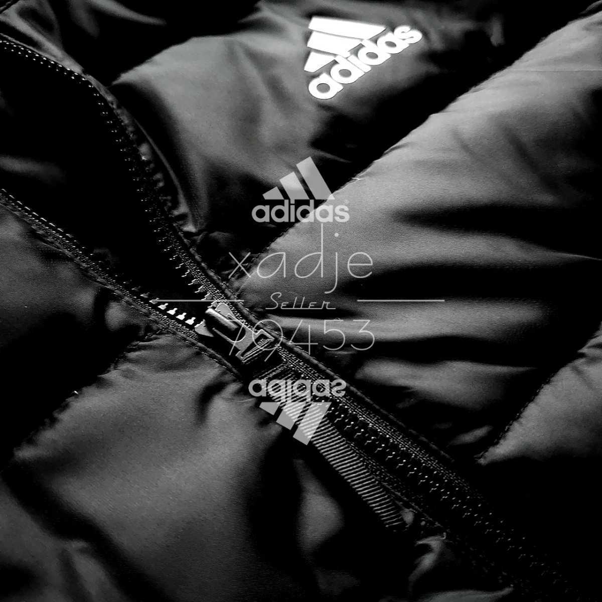新品 正規品 adidas アディダス ダウンジャケット パーカー 三本ライン 