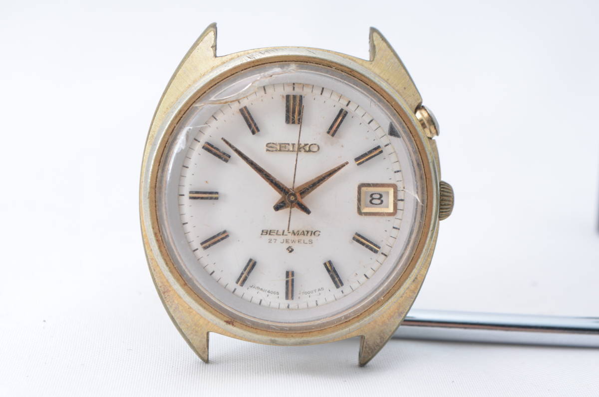 B◇稼働品◇SEIKO セイコー BELL-MATIC ベルマチック 27石 4005-7000 白