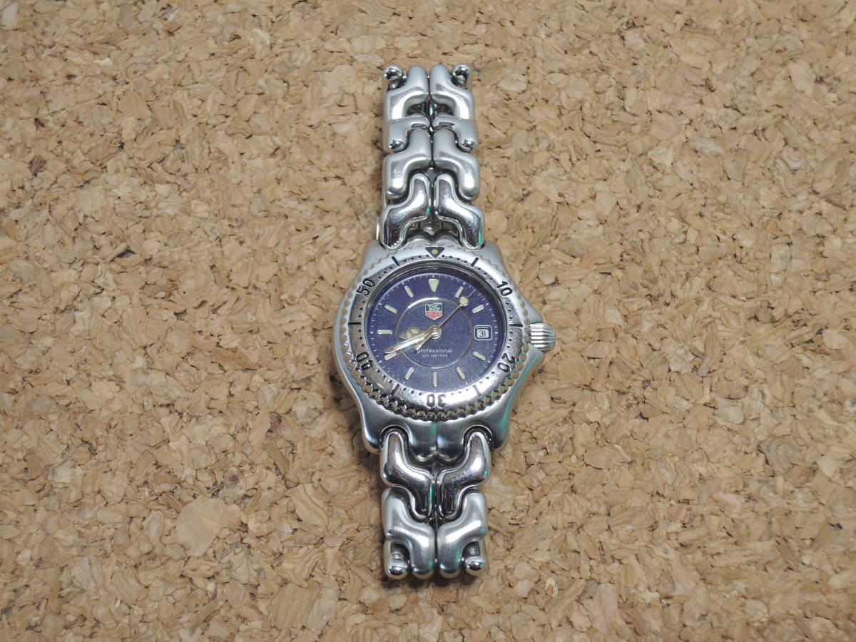 TAG HEUER WG131A プロフェッショナル 200M 1円 タグホイヤー WG131A プロフェッショナル200M SS ブルー文字盤