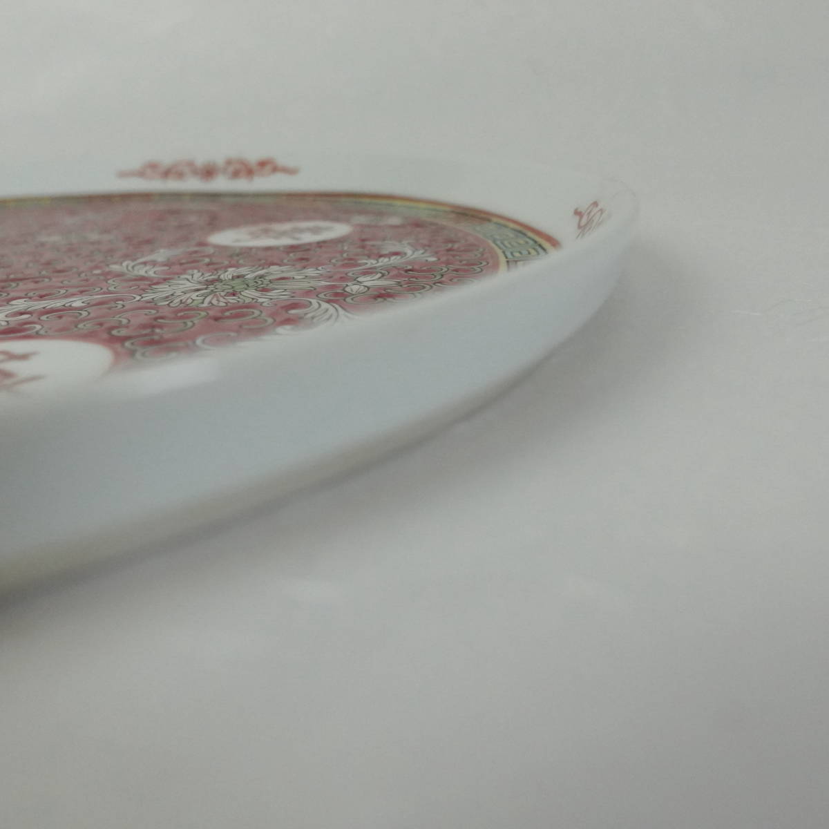 中国 景徳鎮 大皿 萬寿無疆 粉彩 中国茶 プレート 煎茶器