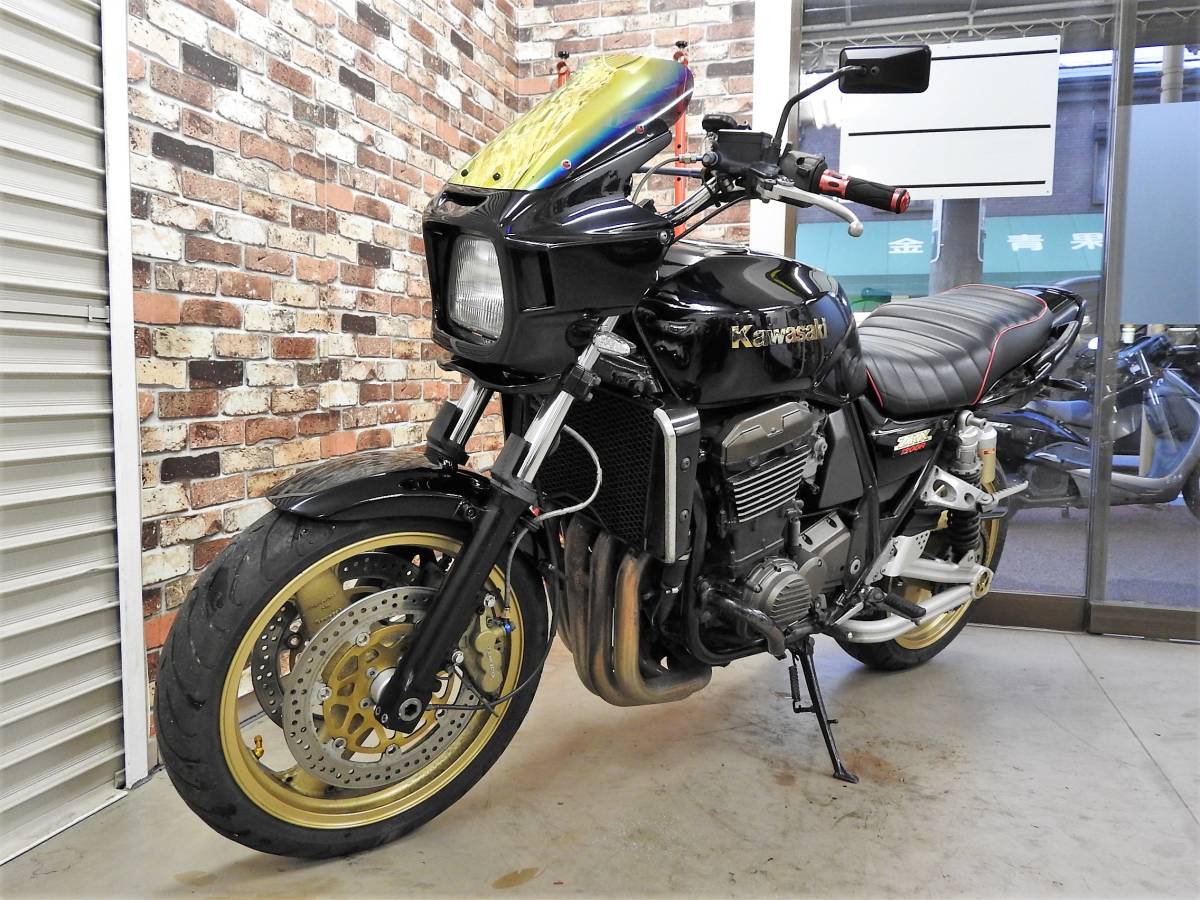 ZRX 1200 R 社外ビキニカウル・SP忠男マフラー・メッシュホース・LED