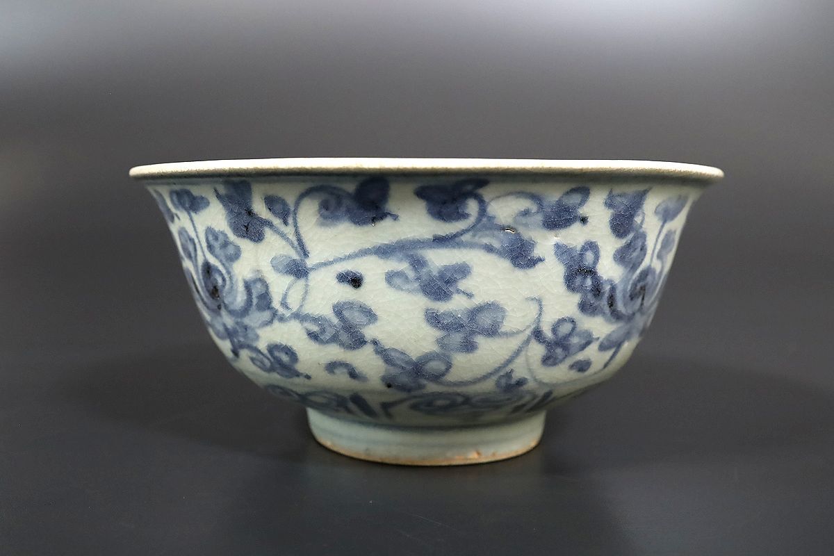 中国古玩　染付　徳利　大清乾隆年製　唐物 時代物幅約12cm　高約15.5cm Yahoo!オークション 唐物大明年制銘 - 15□中国古玩□古染付 BASE 幅