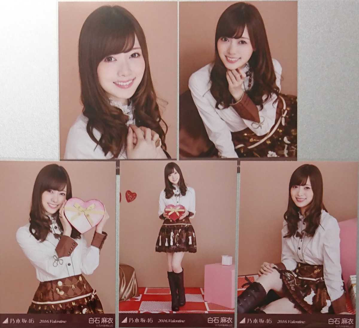 乃木坂46 白石麻衣 生写真 2016.February-Ⅱ 紅白衣装1 3枚コンプ/Ng0422