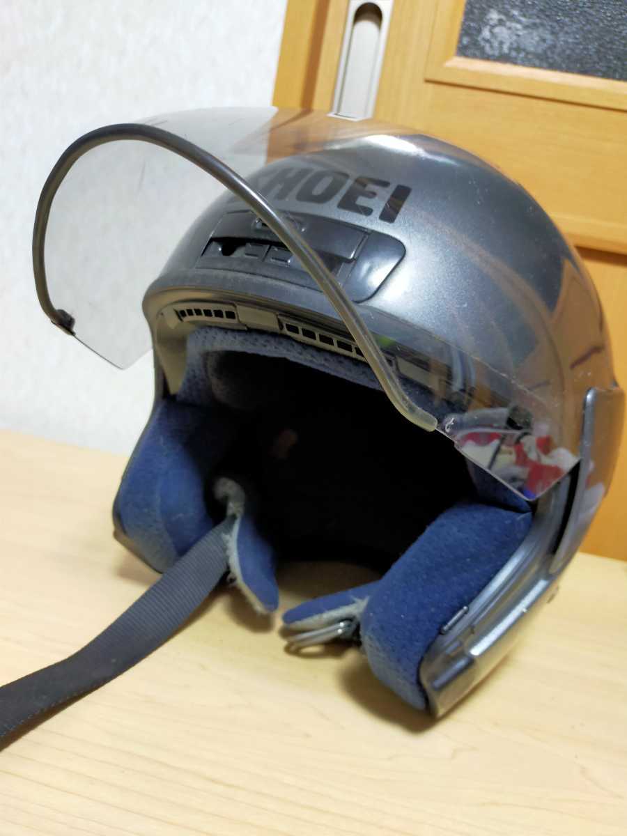 Yahoo!オークション 「shoei j 希少 シルバー J-MAX SHOEI 青内装の M 