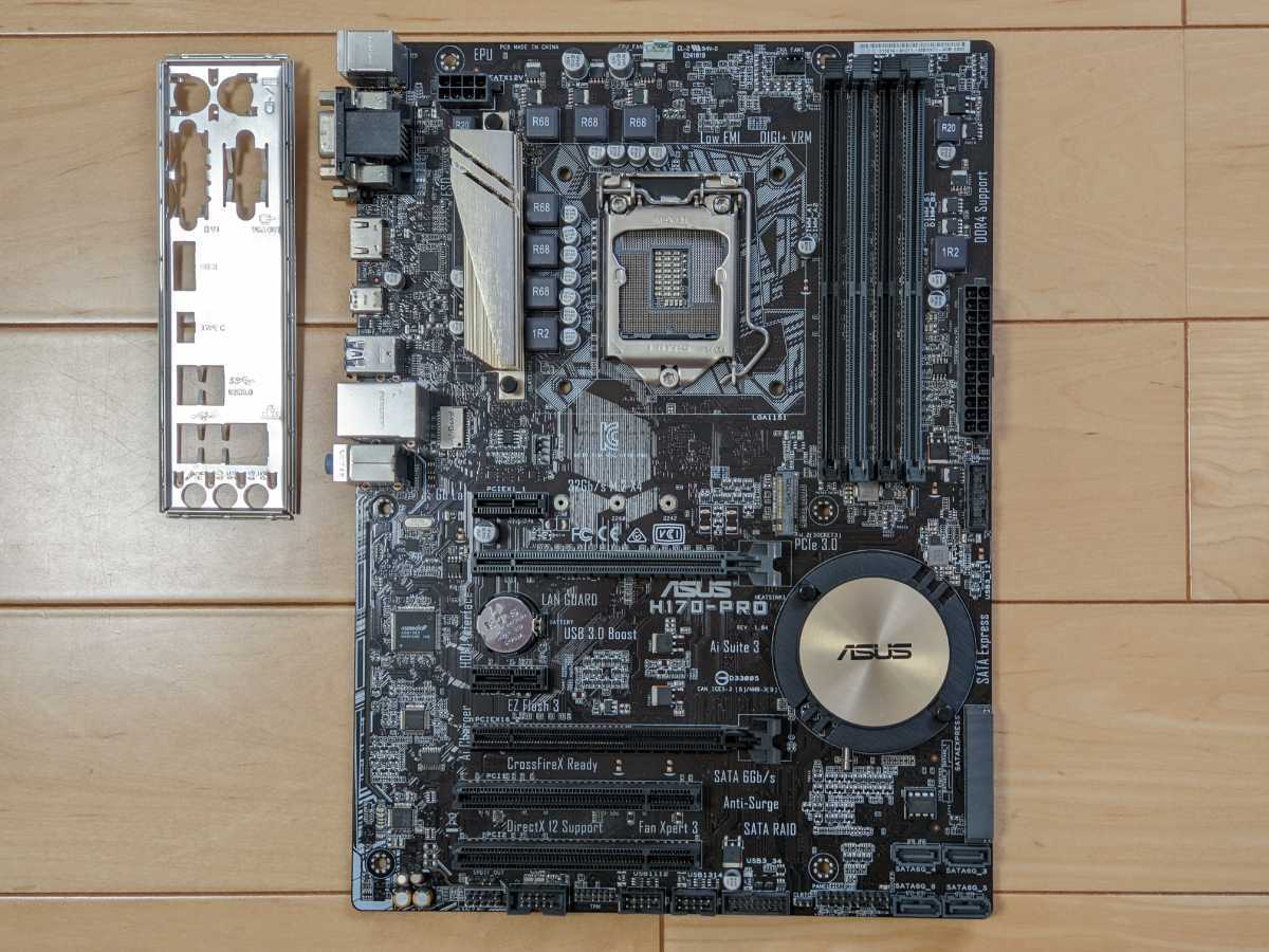 ASUS H170 PRO GAMING マザーボード Core i5 6600 3.30GHz 16GB メモリ
