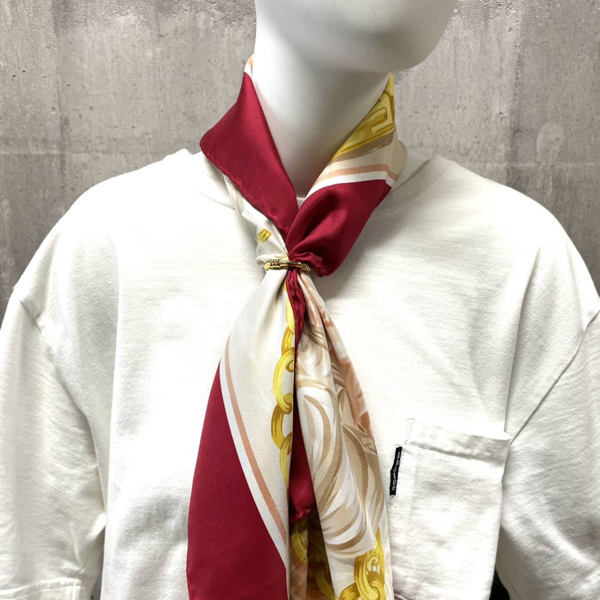 HERMES エルメス スカーフリング ゴールド ブーエ 浮き輪モチーフ GP