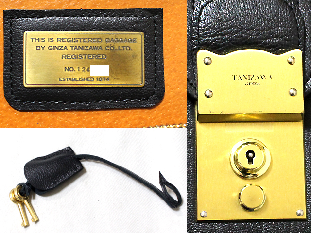 美品 銀座タニザワ TANIZAWA レザー ダレスバッグ ビジネスバッグ