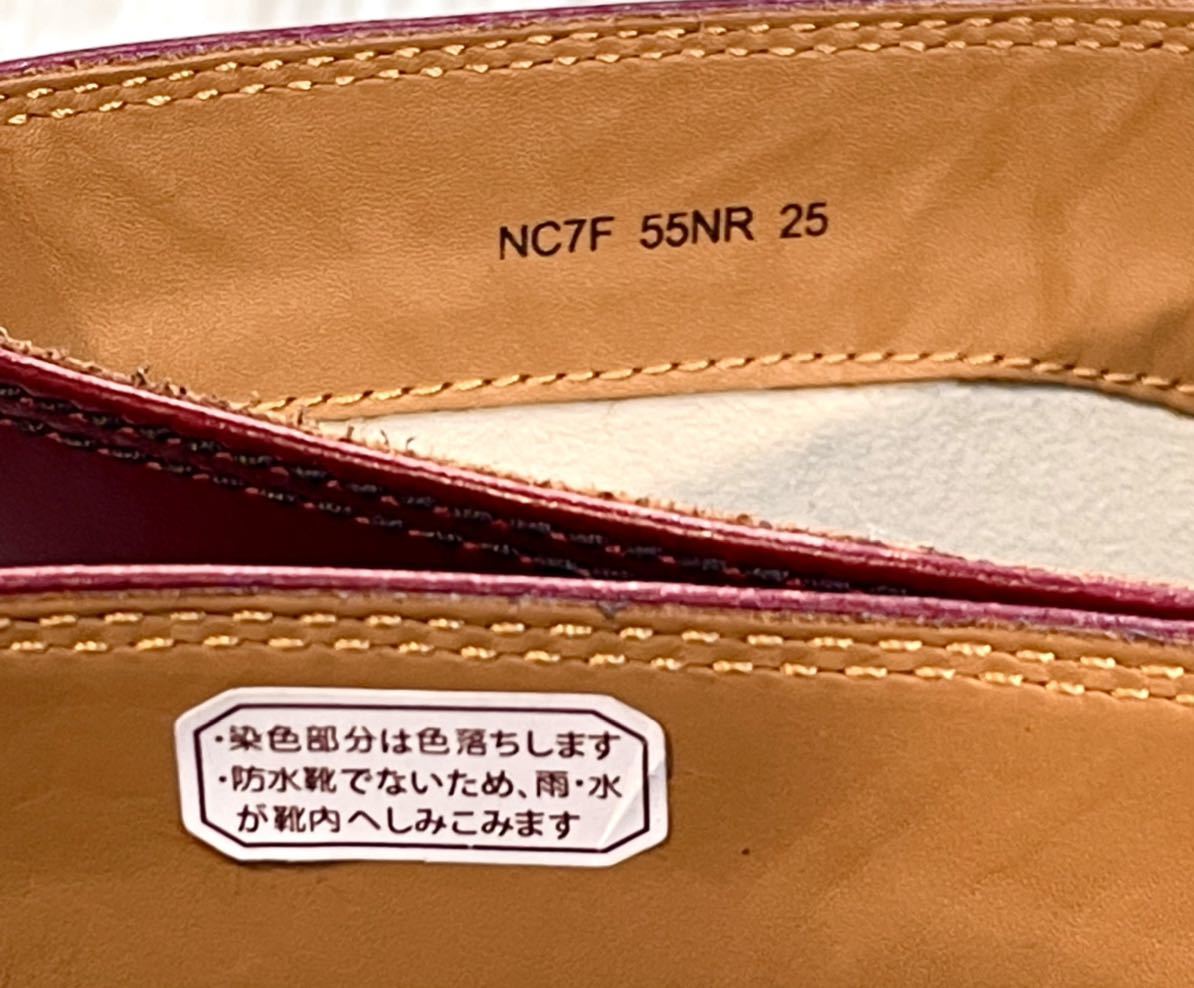 未使用】REGAL リーガル◇25cm◇チャッカブーツ プレーントゥ 革靴 本 