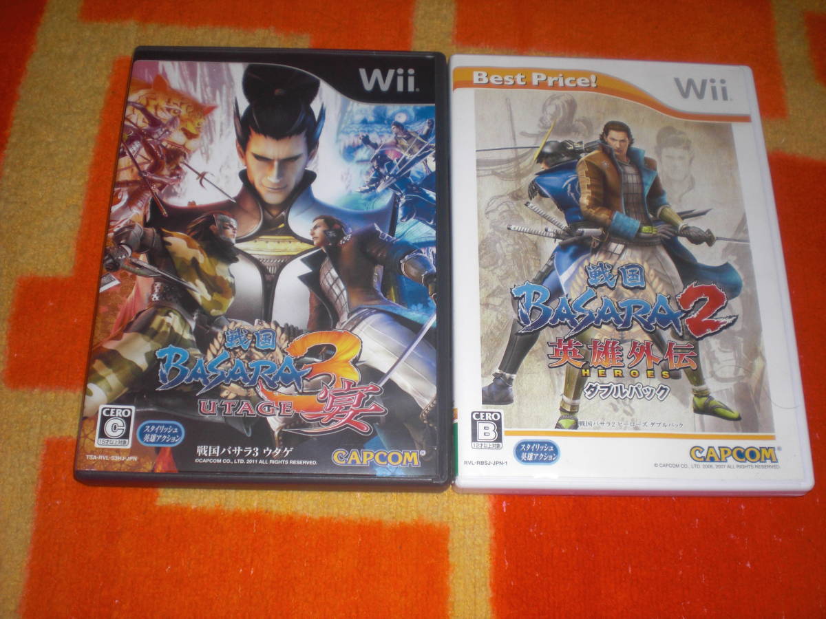 Wii 戦国basara2 英雄外伝 戦国basara3 宴 アクション 売買されたオークション情報 Yahooの商品情報をアーカイブ公開 オークファン Aucfan Com