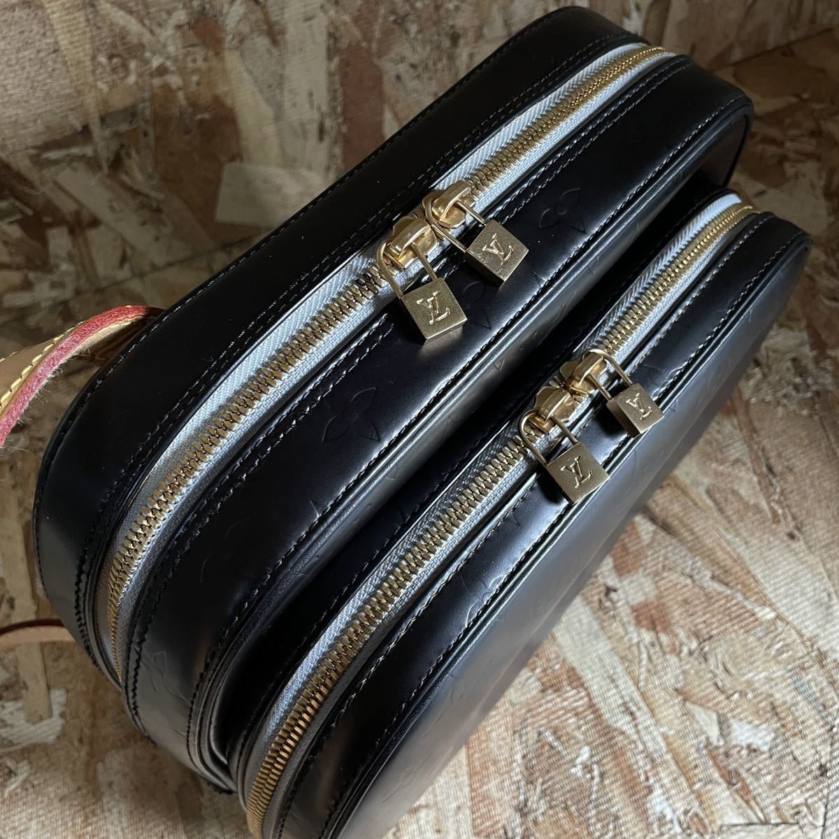 Louis Vuitton 1円 ☆極美品☆ マーレイ マットブラック ヴェルニ 