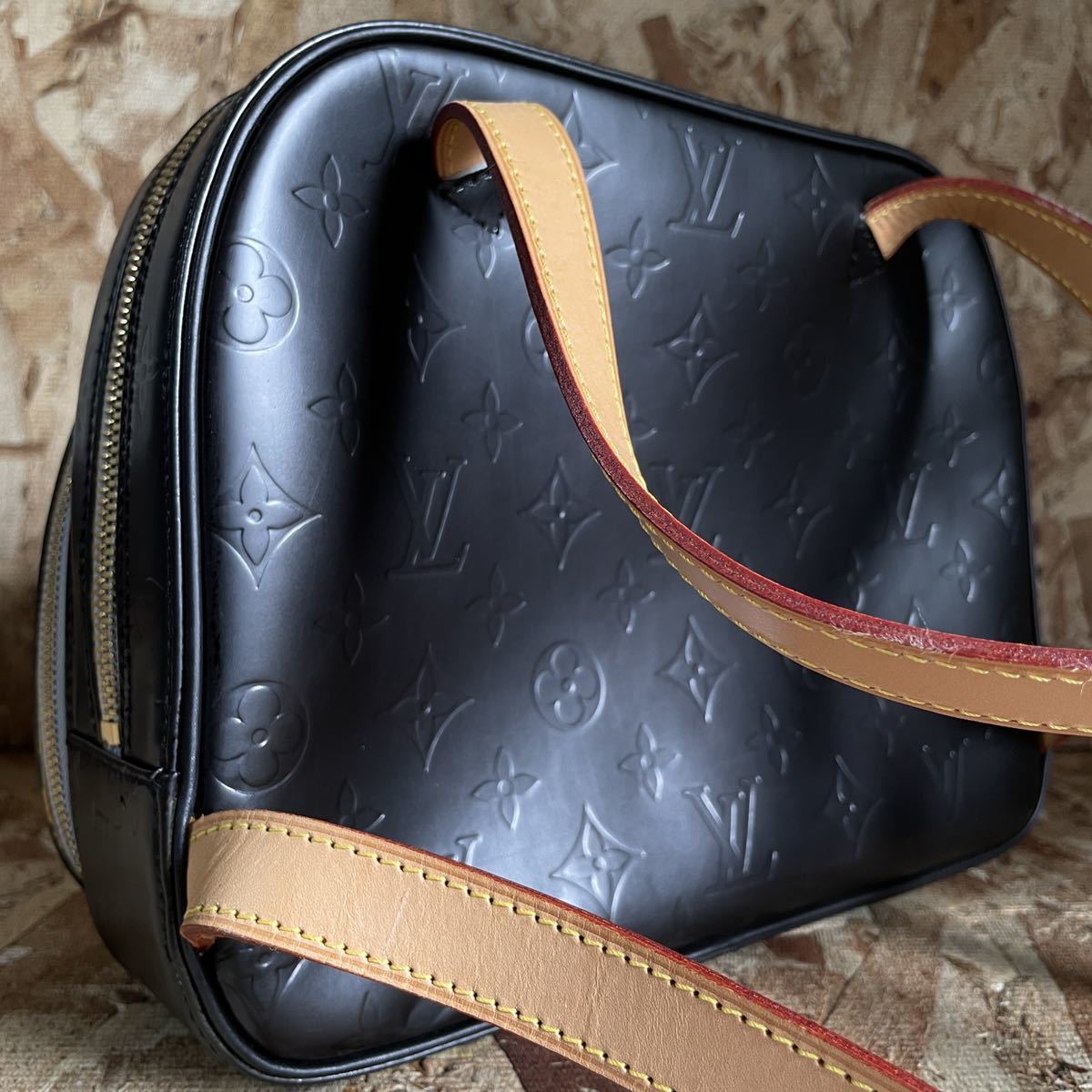 Louis Vuitton 1円 ☆極美品☆ マーレイ マットブラック ヴェルニ 