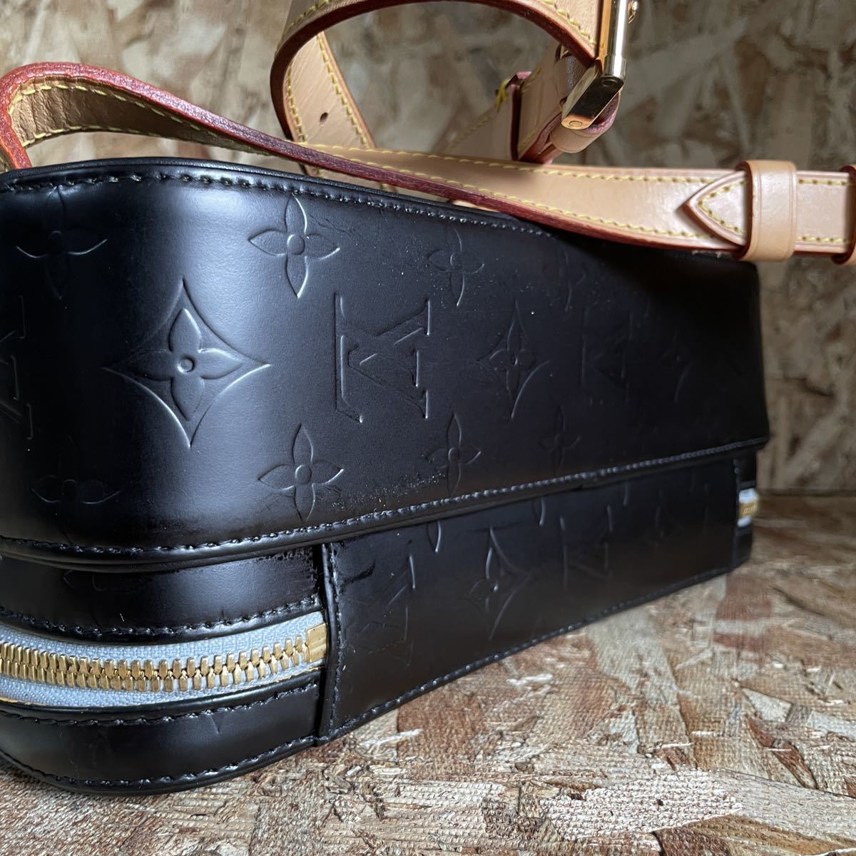 Louis Vuitton 1円 ☆極美品☆ マーレイ マットブラック ヴェルニ 