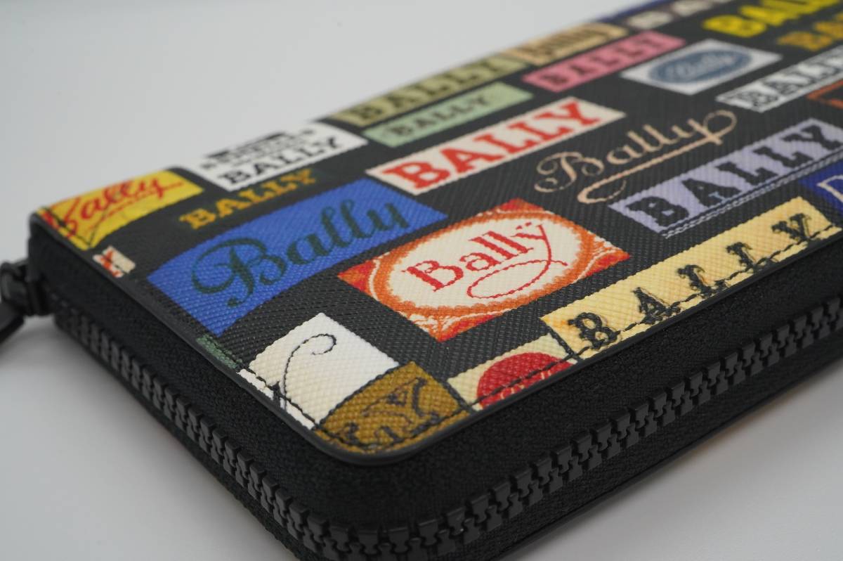 BALLY バリー BALEN ラウンドファスナー長財布 6224355 マルチ 超美品 