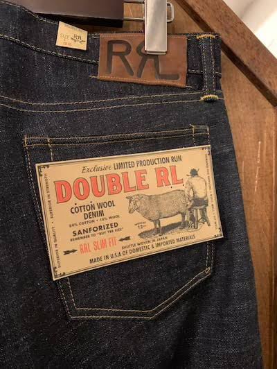 限定100本】RRL LIMITED EDITION WOOL SLIM - ストレートデニム