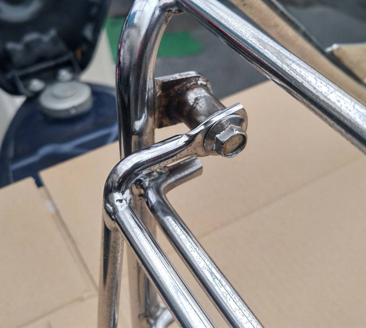 ホンダ ドリーム50用 純正オプション リヤキャリア ホンダアクセス製 