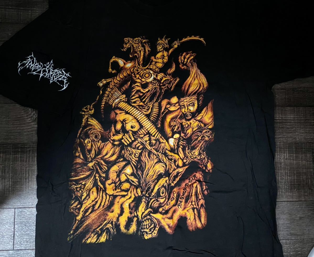 【数量限定，豊富な】 N60 2001年 当時品 ANGELCORPSE エンジェル コープス ANGEL CORPSE 激レア シャツ グラインドコア ドゥーム デス メタル グラインドコア(Tシャツ)｜売買されたオークション情報、yahooの商品情報をアー Tシャツ