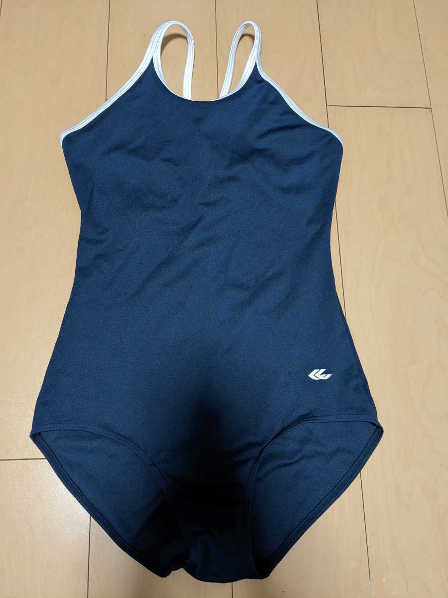 女子スクール水着 G-2107 濃紺ホワイト 3L ギャレックス パイピング型
