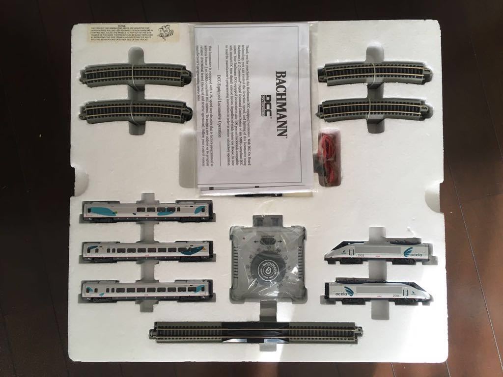 Bachmann - Acela Amtrak Trains HO Express Set Train DCC II Ready com: ACELA To Craftsman