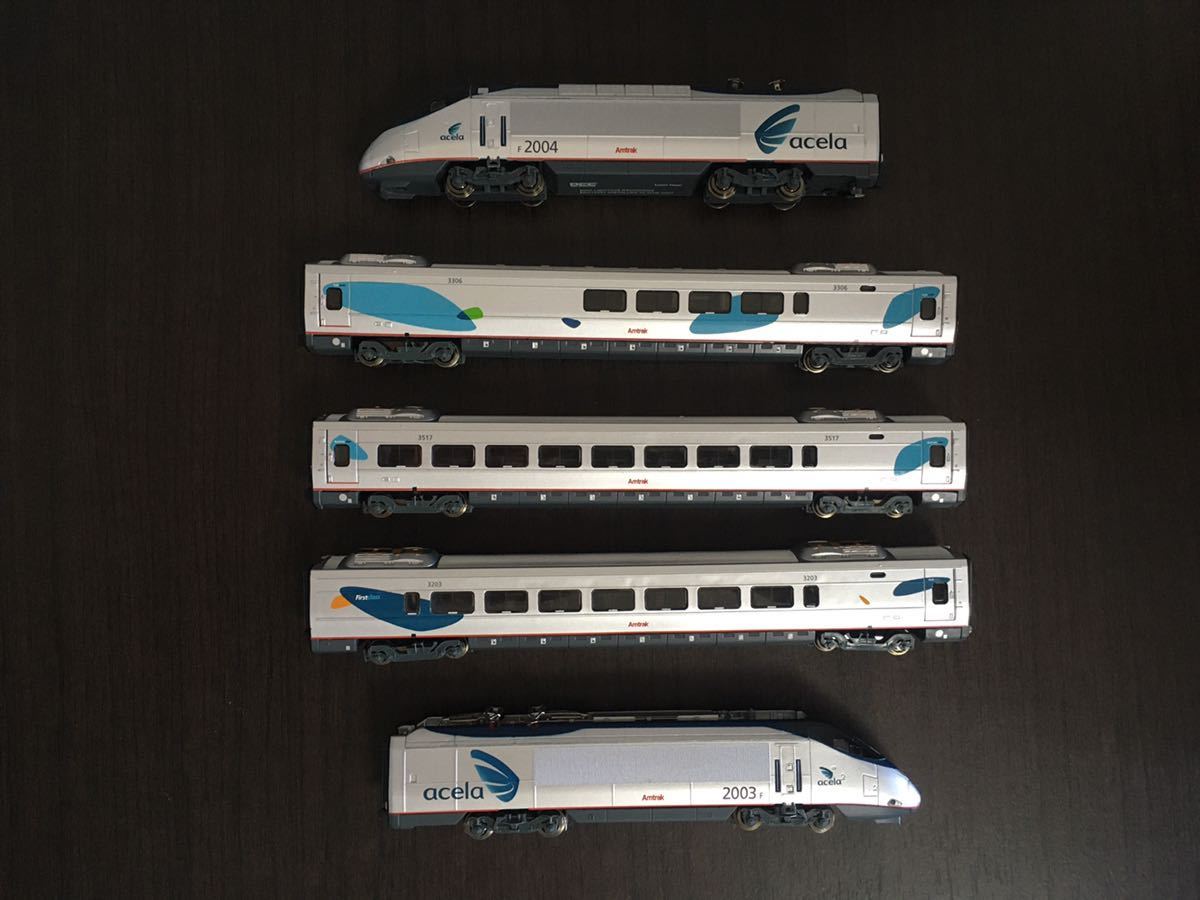 Bachmann - Acela Amtrak Trains HO Express Set Train DCC II Ready com: ACELA To Craftsman