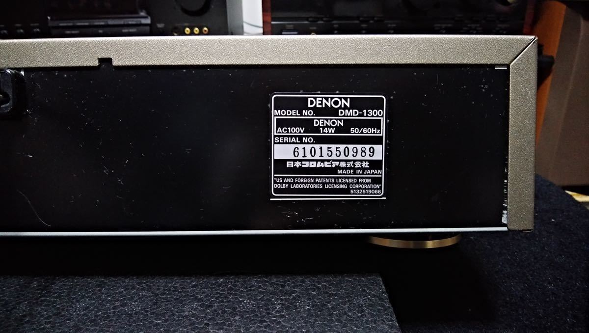 DENON DMD-1300 MDプレーヤー 本体 リモコン付 訳あり DENON デノン MDレコーダー DMD-1300 中古訳あり品 【公式通販】