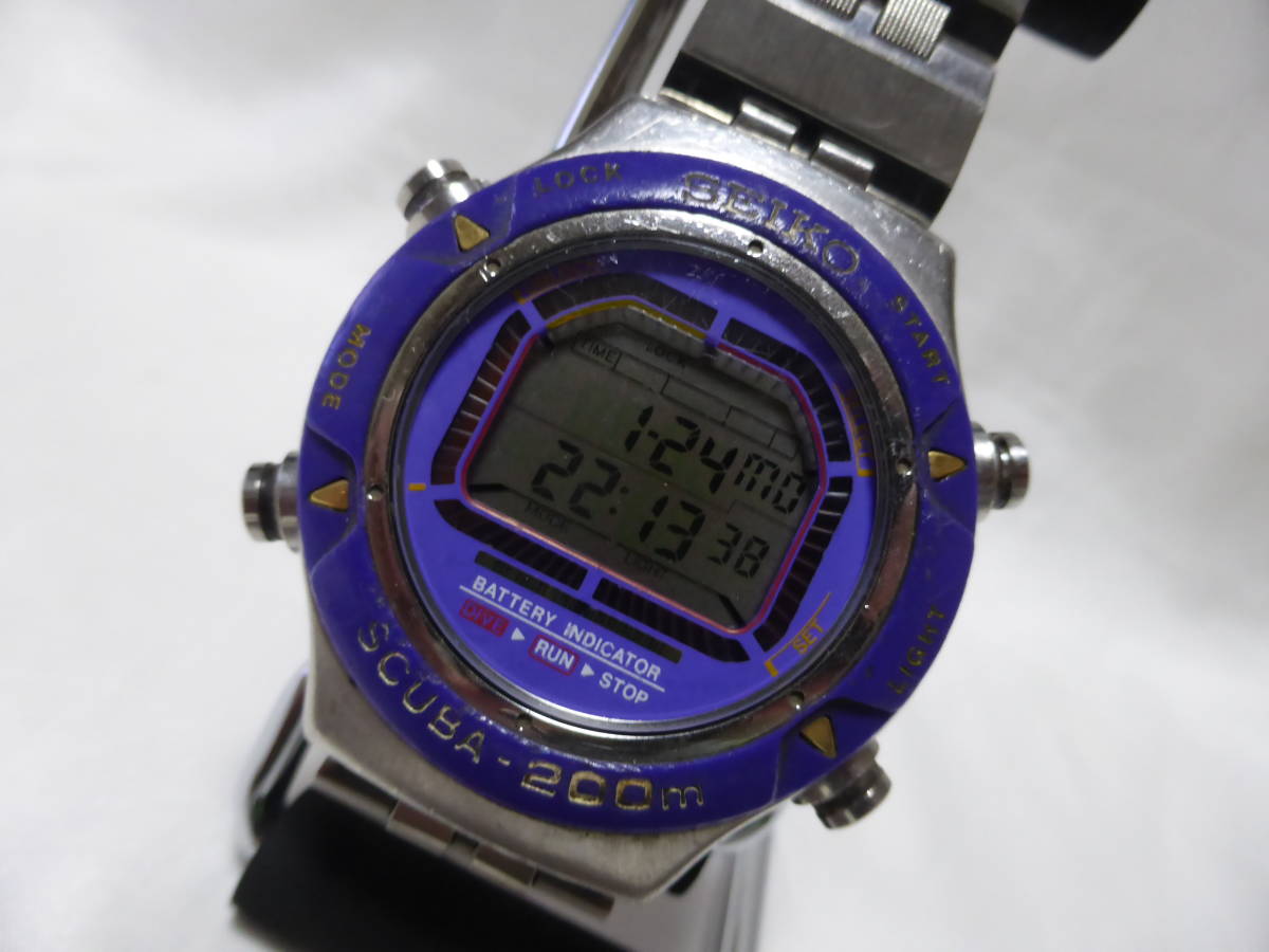 S800-0010 Seiko Vintage - Scuba Air SEIKO Digital Men's Quartz