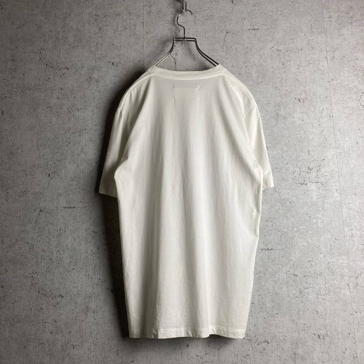 T シャツ マルジェラ 四つタグ 美品 Maison Margiela インディゴ染め T