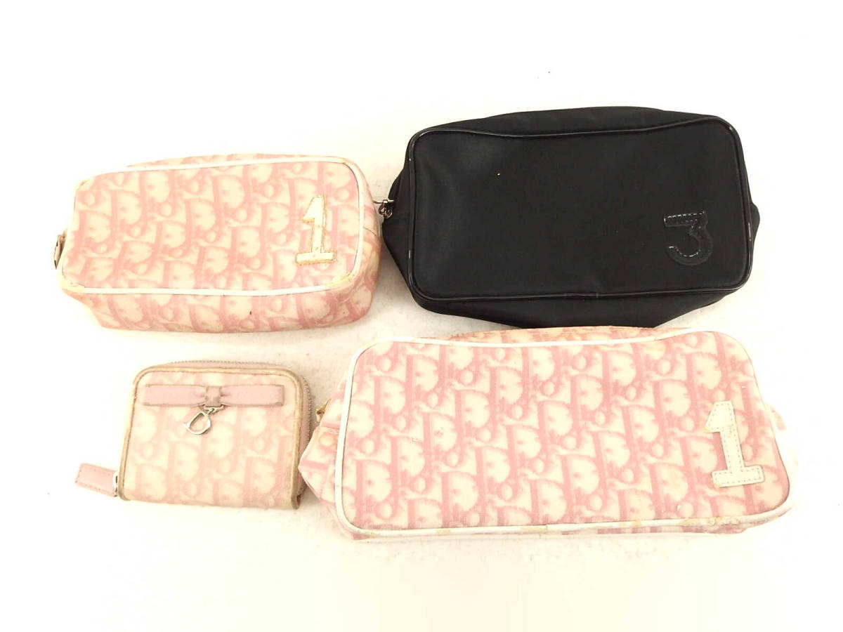 SALE，100%新品 1円 難あり含む クリスチャンディオール コインケース ポーチ セット BZ625(かばん、バッグ)｜売買されたオークション情報、yahooの商品情報をアーカイブ公開 - オークファン かばん、バッグ