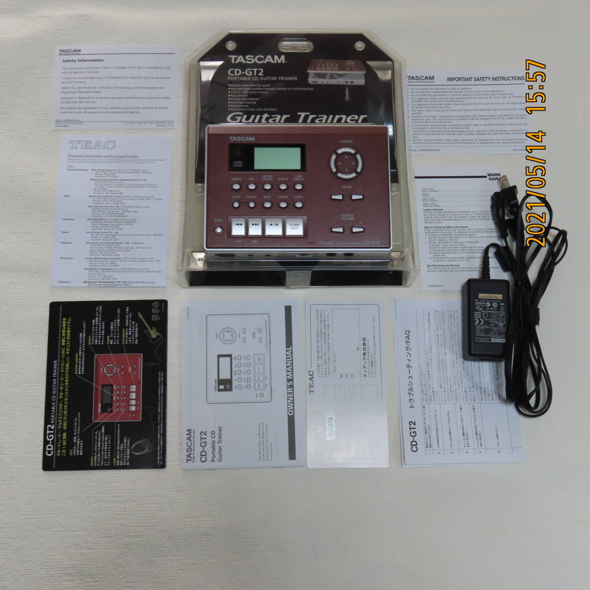TASCAM CD-GT2 オプションアダプター付き ホビー、カルチャー 楽器