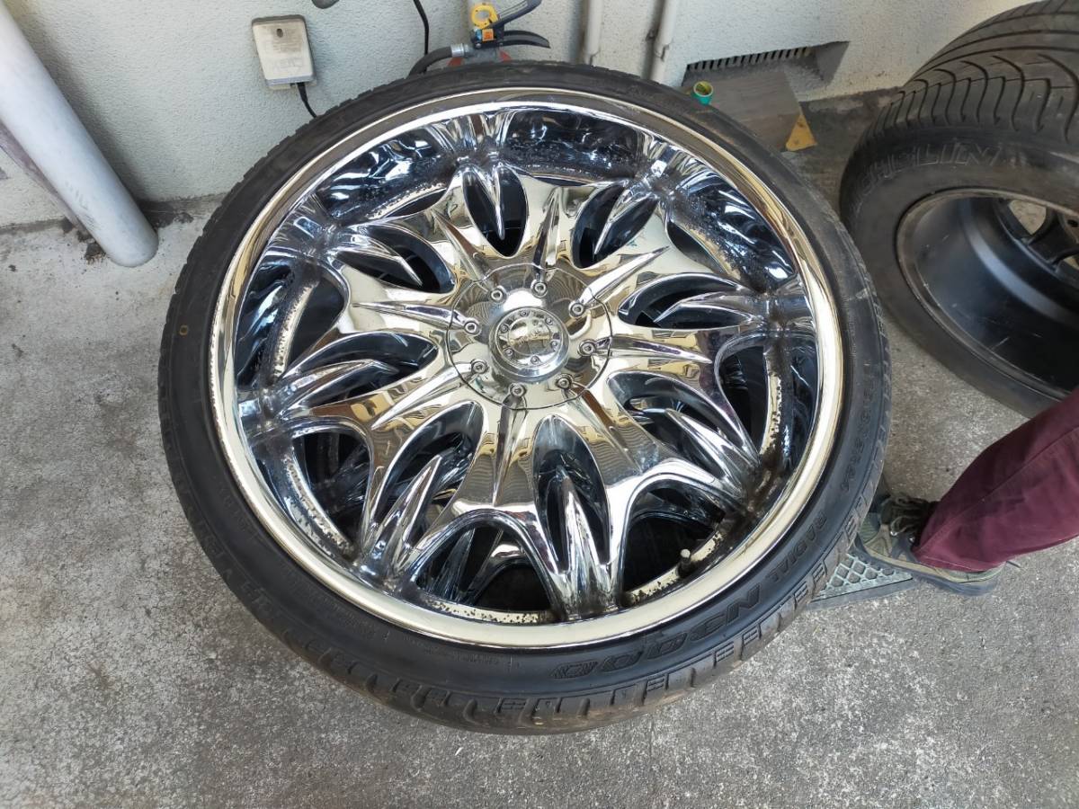 国産車 アメ車 24インチタイヤホイールセット 23インチ以上 売買されたオークション情報 Yahooの商品情報をアーカイブ公開 オークファン Aucfan Com