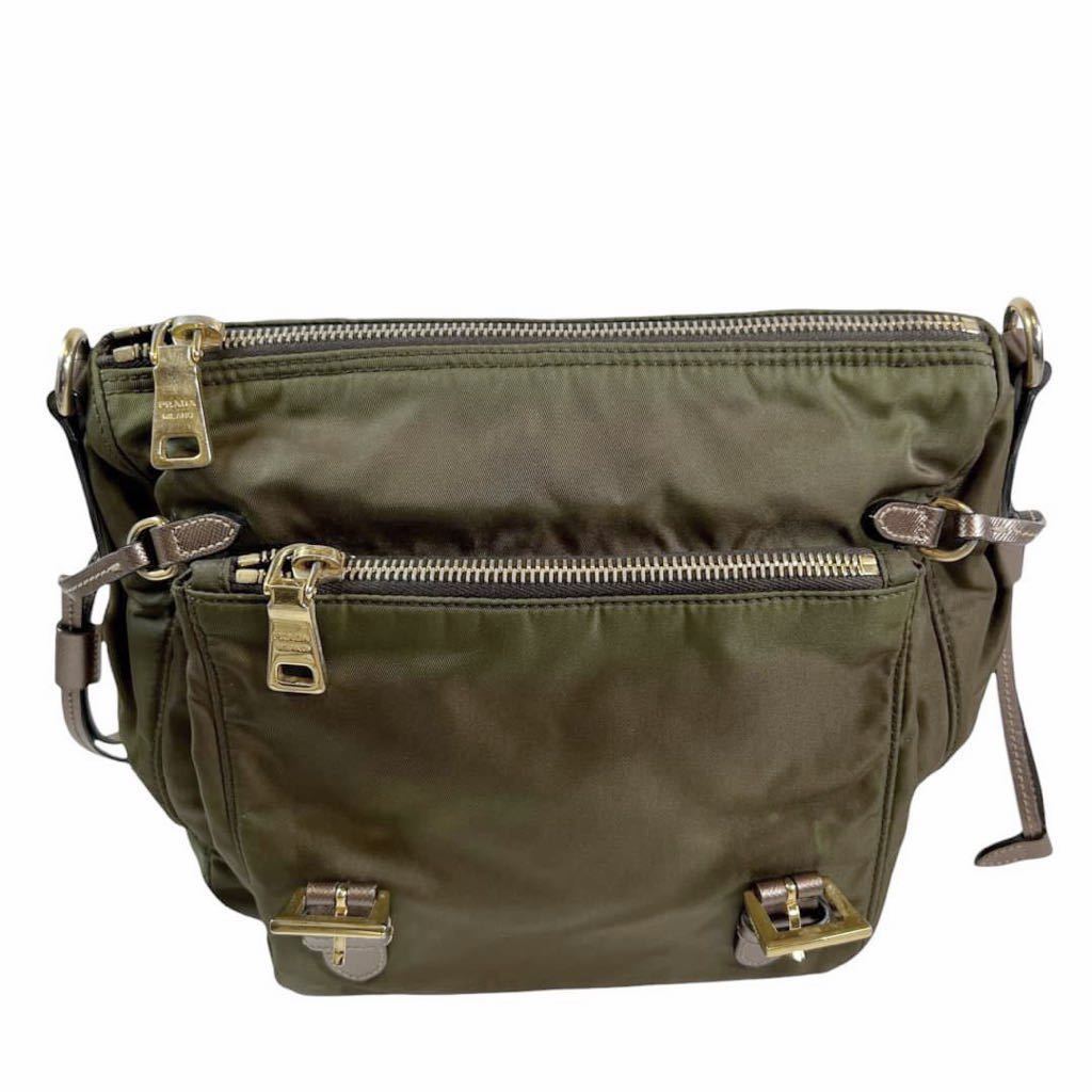 1円□美品□PRADA プラダ 正規品□ナイロン ナイロンバッグ 斜め掛け 