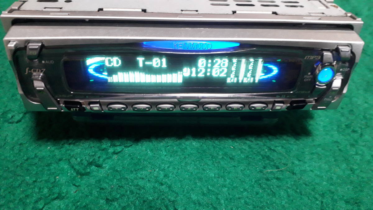 当時 旧車 オーディオ KENWOOD AUX ディスプレイ CDプレーヤー 