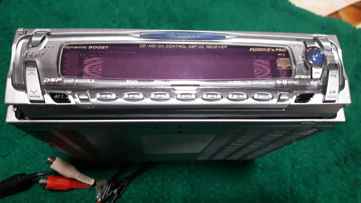 当時 旧車 オーディオ KENWOOD AUX ディスプレイ CDプレーヤー 