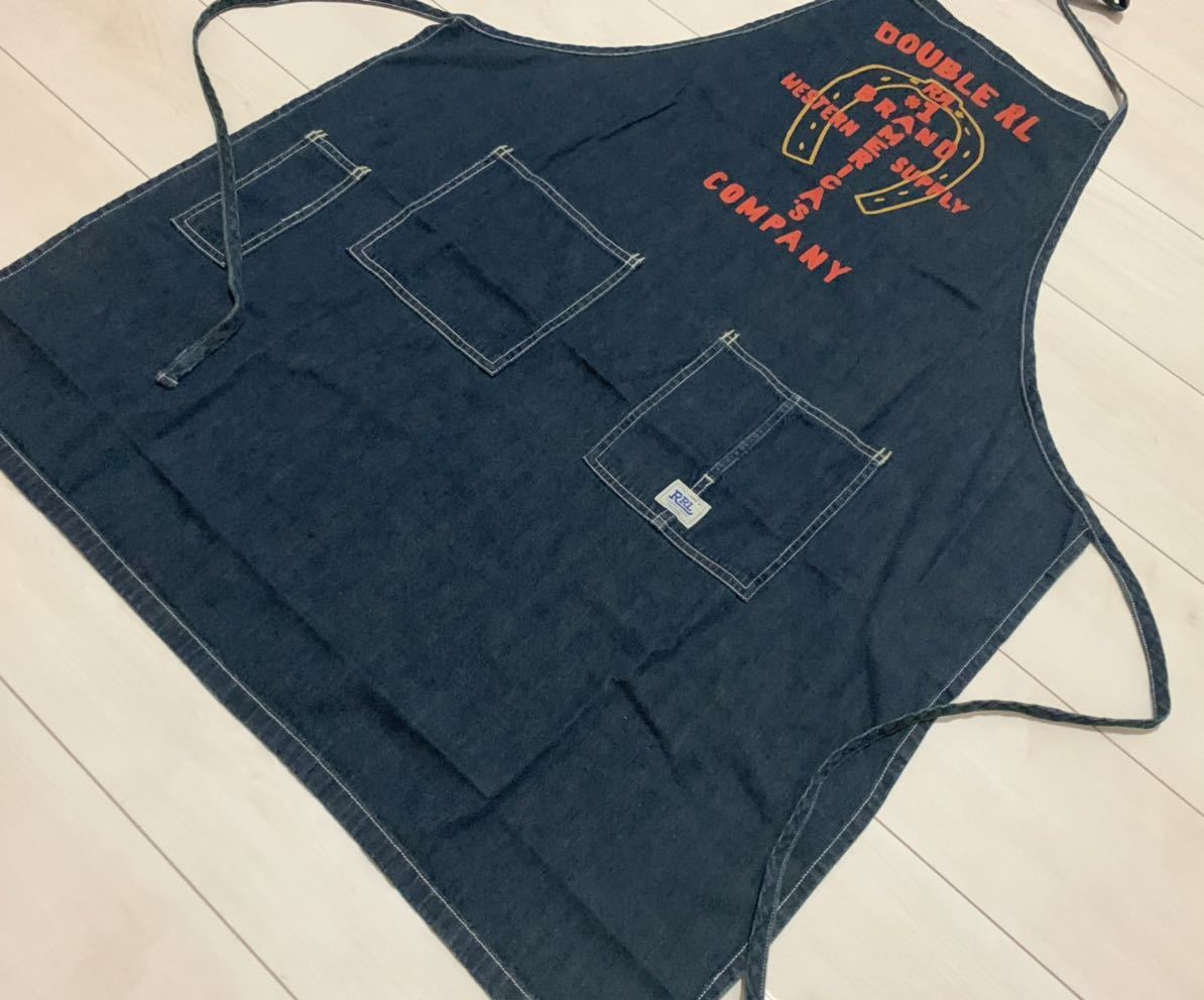 21FW 新品 DOUBLE RL RRL インディゴ セルヴィッチ デニム エプロン