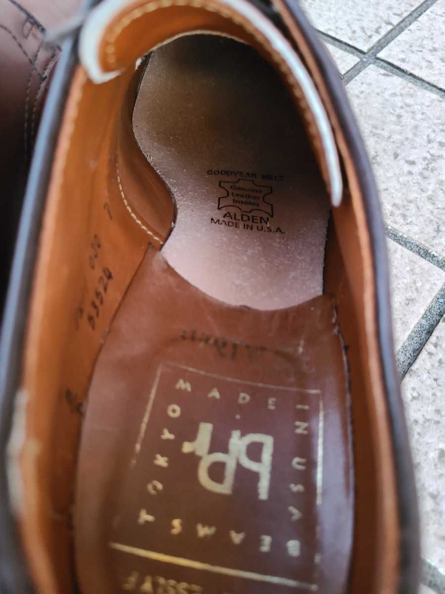 Alden 7D オールデン プレーントゥ 茶色 ブラウン 25～25.5cm