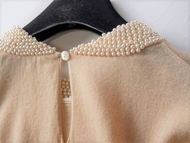 BALLSEY♪トゥモローランド♪パール装飾アンサンブルニット サイズ38 