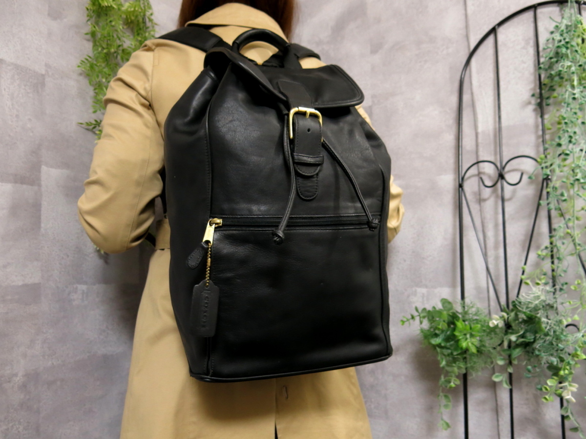 ○超美品○COACH コーチ○0529○レザー 本革○バックパック リュック 