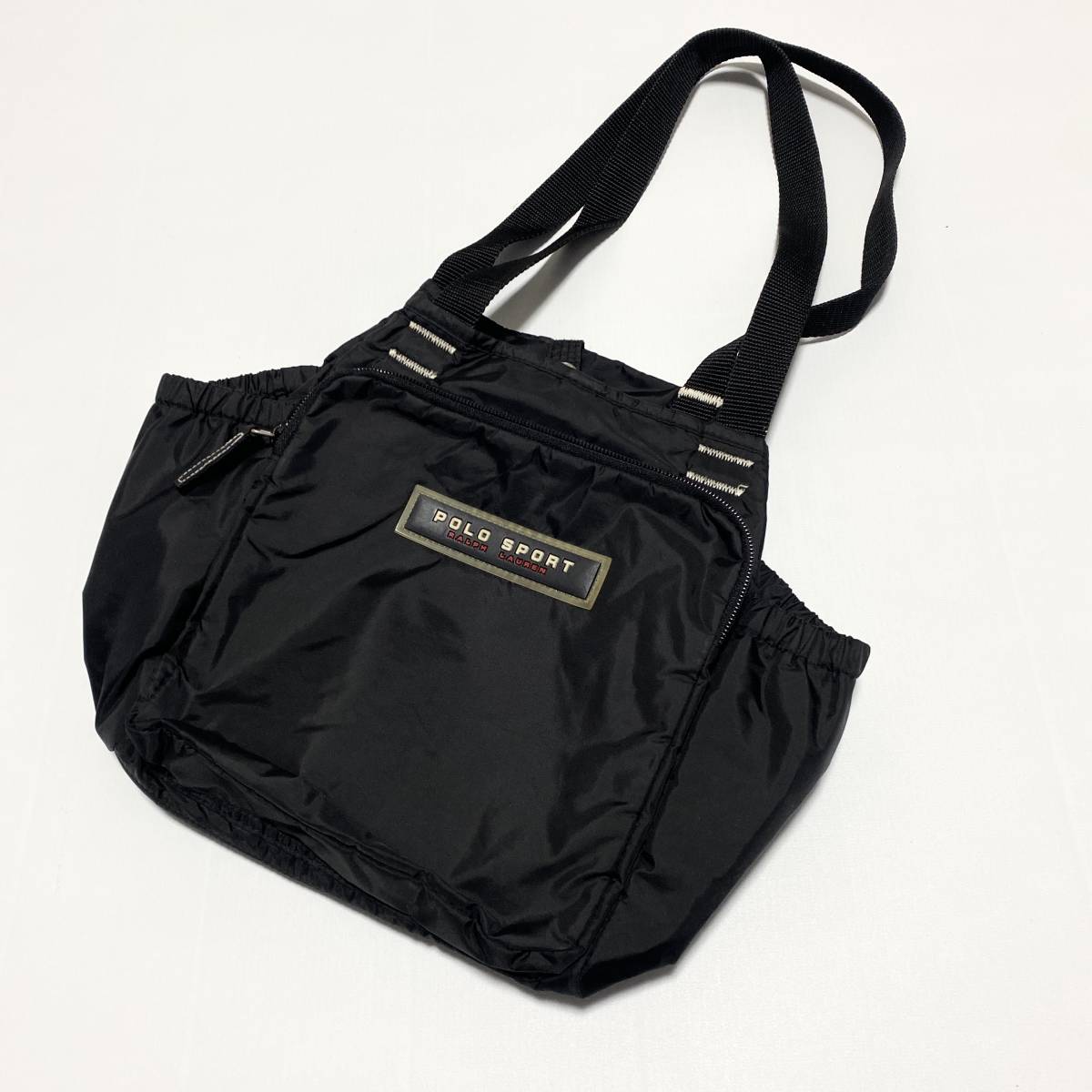 POLO SPORT ポロスポーツ ラルフローレン ナイロン トートバッグ 黒 