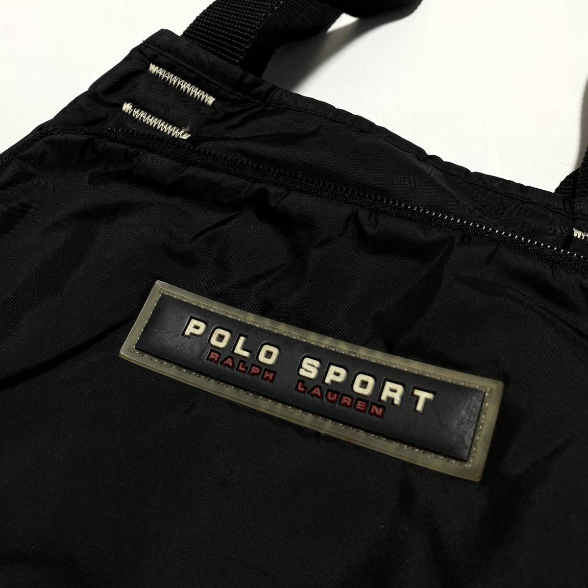 POLO SPORT ポロスポーツ ラルフローレン ナイロン トートバッグ 黒 