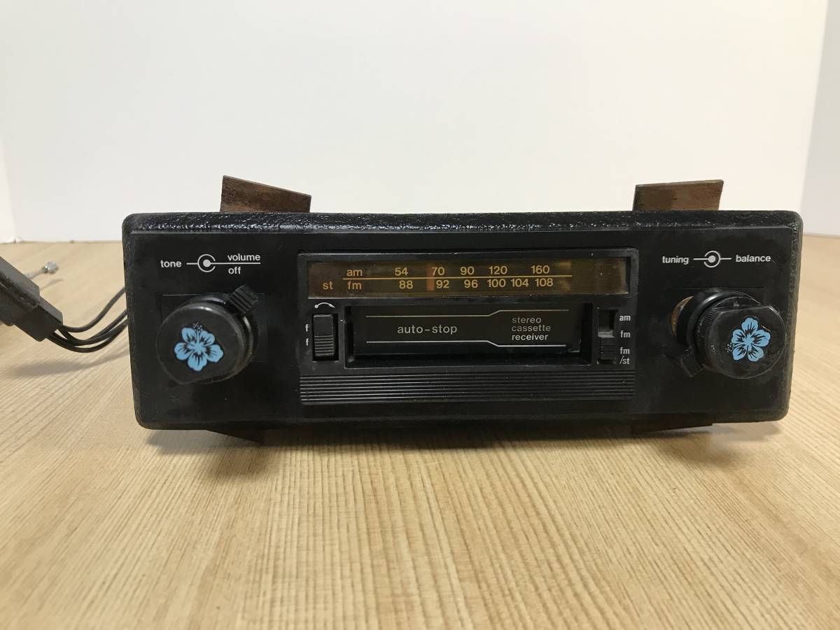 レトロ カーオーディオ AM/FMカセットステレオ 動作未確認 【公式通販】